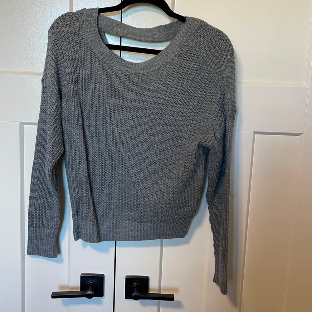 Express open back sweater
